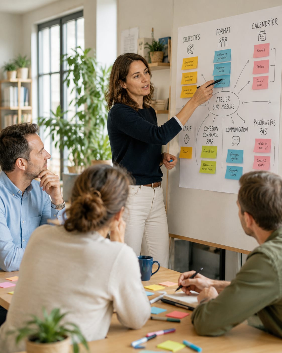Construction collective d’un atelier sur mesure autour des objectifs, du format et du calendrier